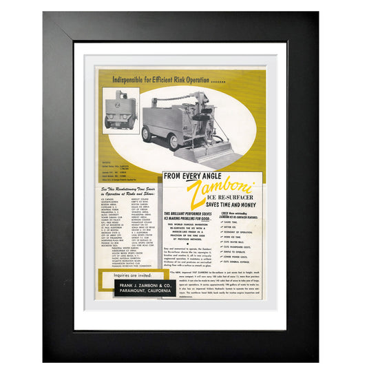 Zamboni | From Every Angle Ad | 12x16 Frame