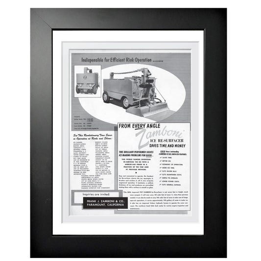Zamboni | Efficient Rink Operation | 12x16 Frame