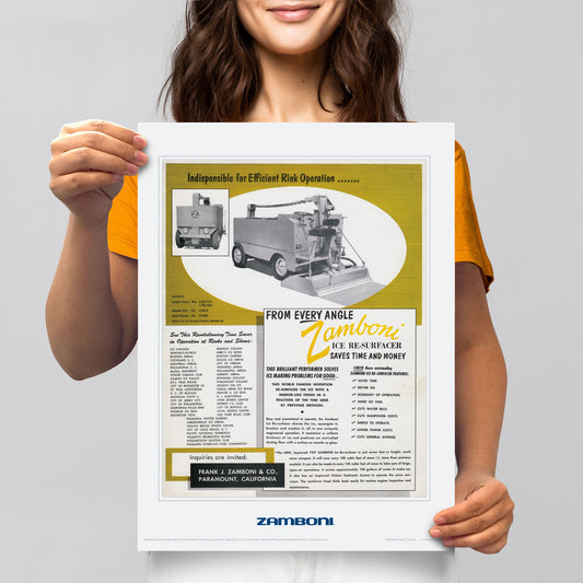 Zamboni | From Every Angle Ad | 12x16 Print
