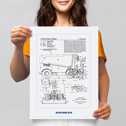 Zamboni | Replica Patent | 12x16 Print