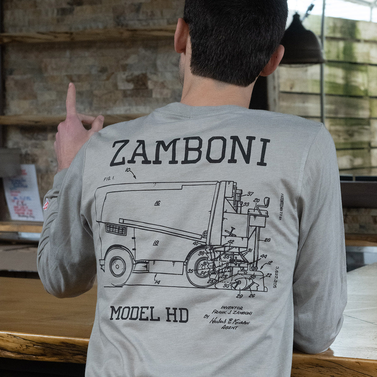 Zamboni | Streaker Sports | Patent Long Sleeve