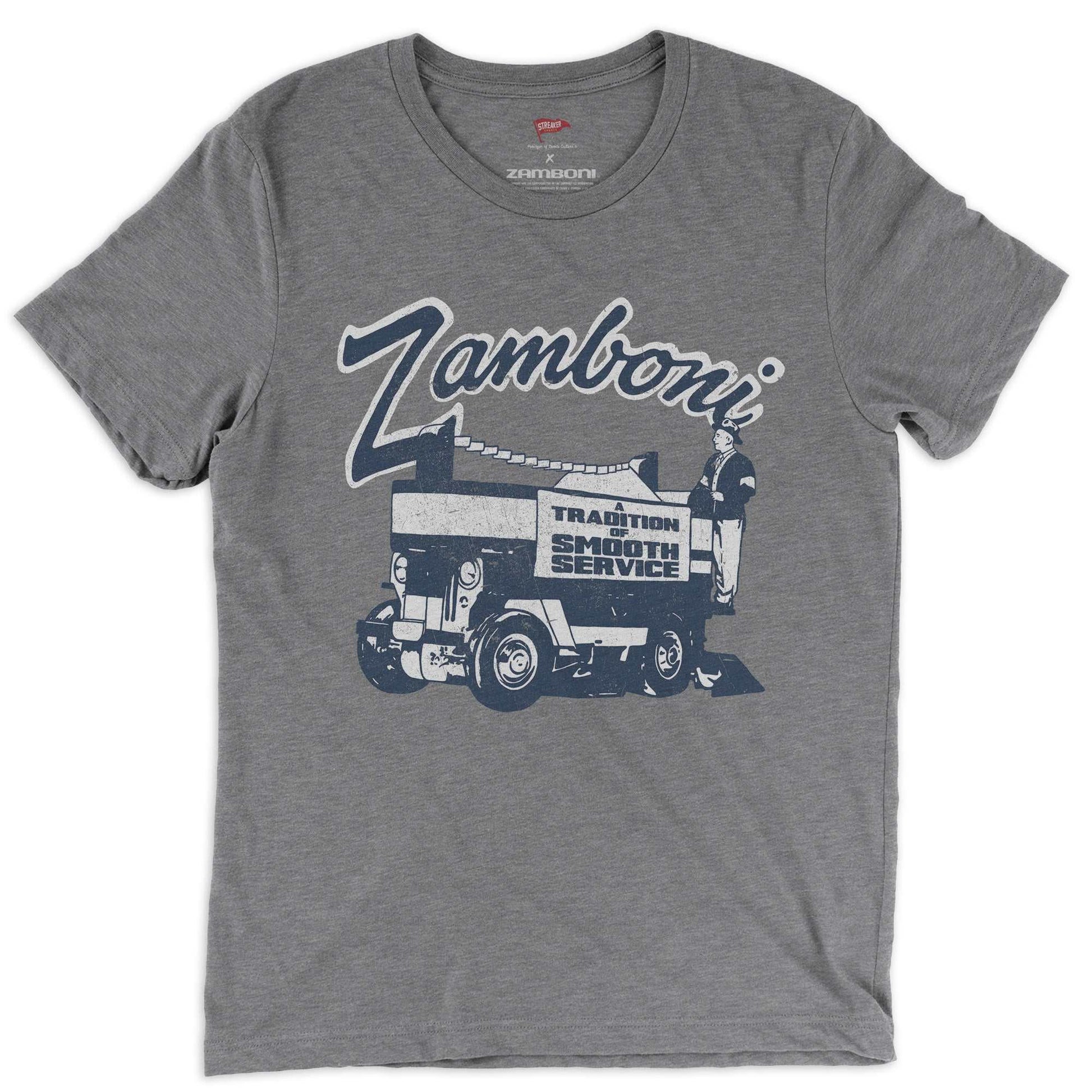 Zamboni Tradition of Smooth Service vintage-style unisex tee by Streaker Sports