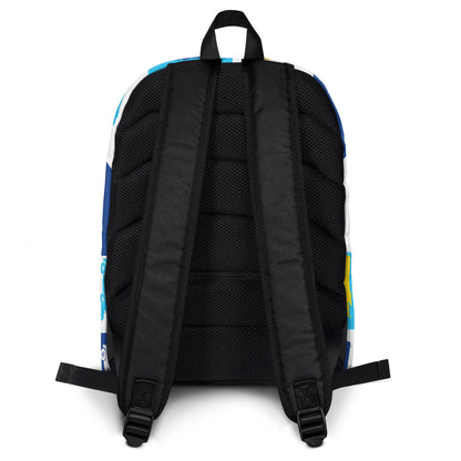 Zamboni Machine Block Pattern Backpack