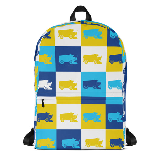 Zamboni Machine Block Pattern Backpack