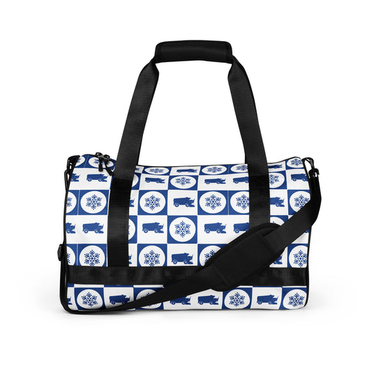 Zamboni Machine Two-tone Print Duffle