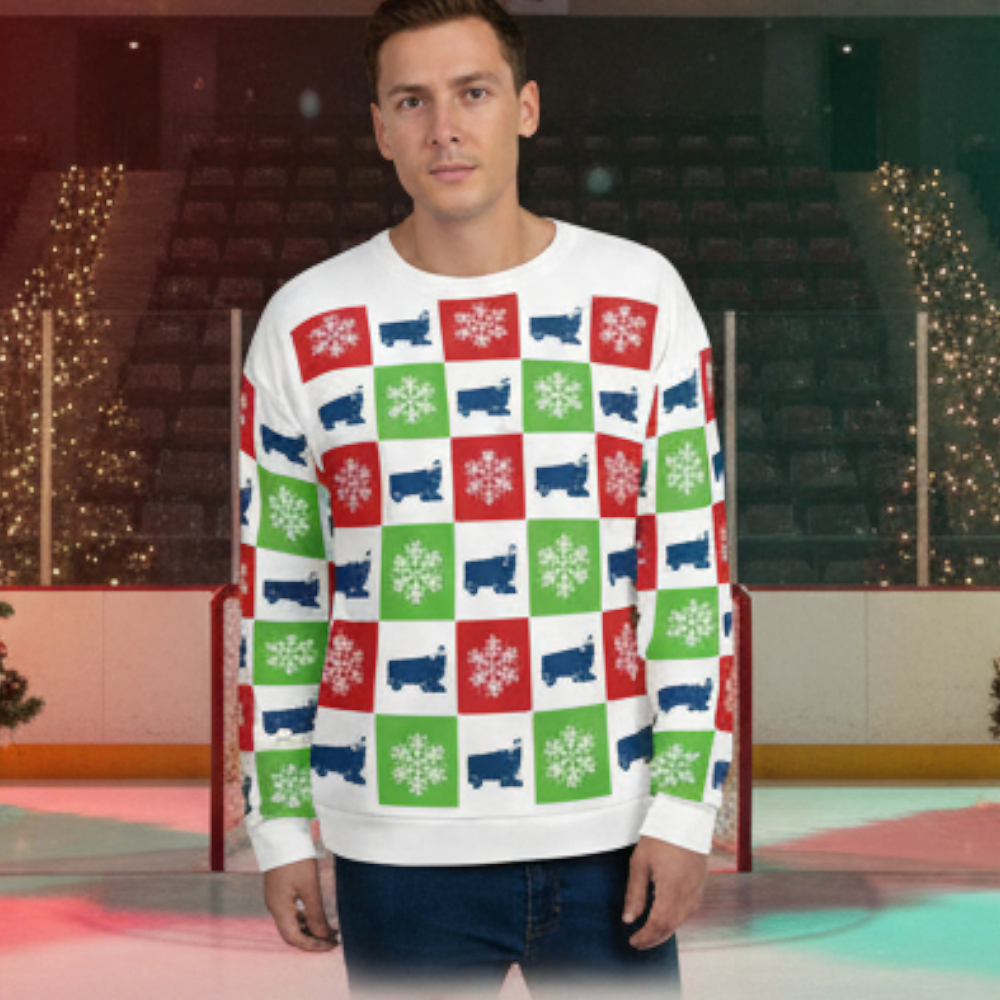 Zamboni| Holiday Ugly Crew Neck Sweatshirt