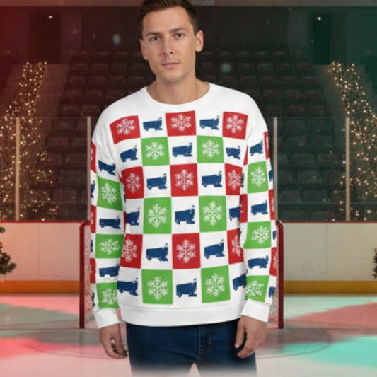 Zamboni| Holiday Ugly Crew Neck Sweatshirt