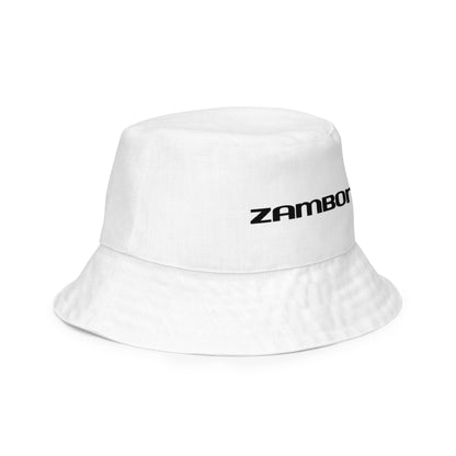 Reversible Zamboni Machine Pattern Bucket Hat