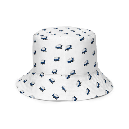 Reversible Zamboni Machine Pattern Bucket Hat