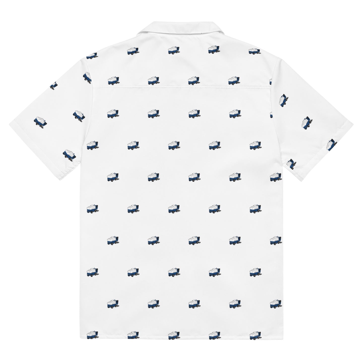 Zamboni Machine Pattern Button Down