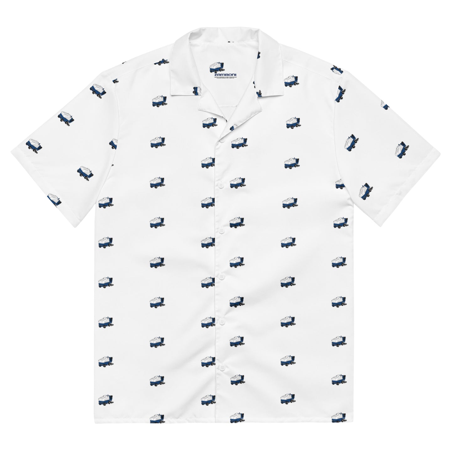 Zamboni Machine Pattern Button Down