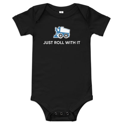 Just Roll With It Zamboni Machine Baby One Piece