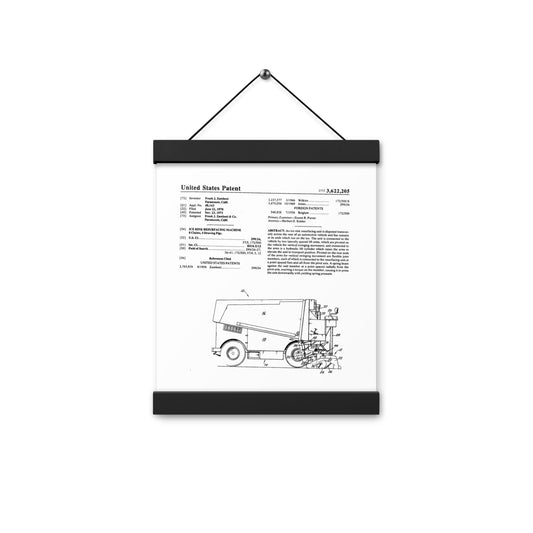 Zamboni Machine Patent Wall Hanging