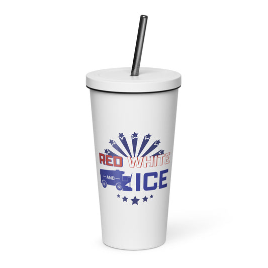 Red, White & Ice Tumbler