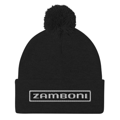 Zamboni Nameplate Pom-Pom Beanie