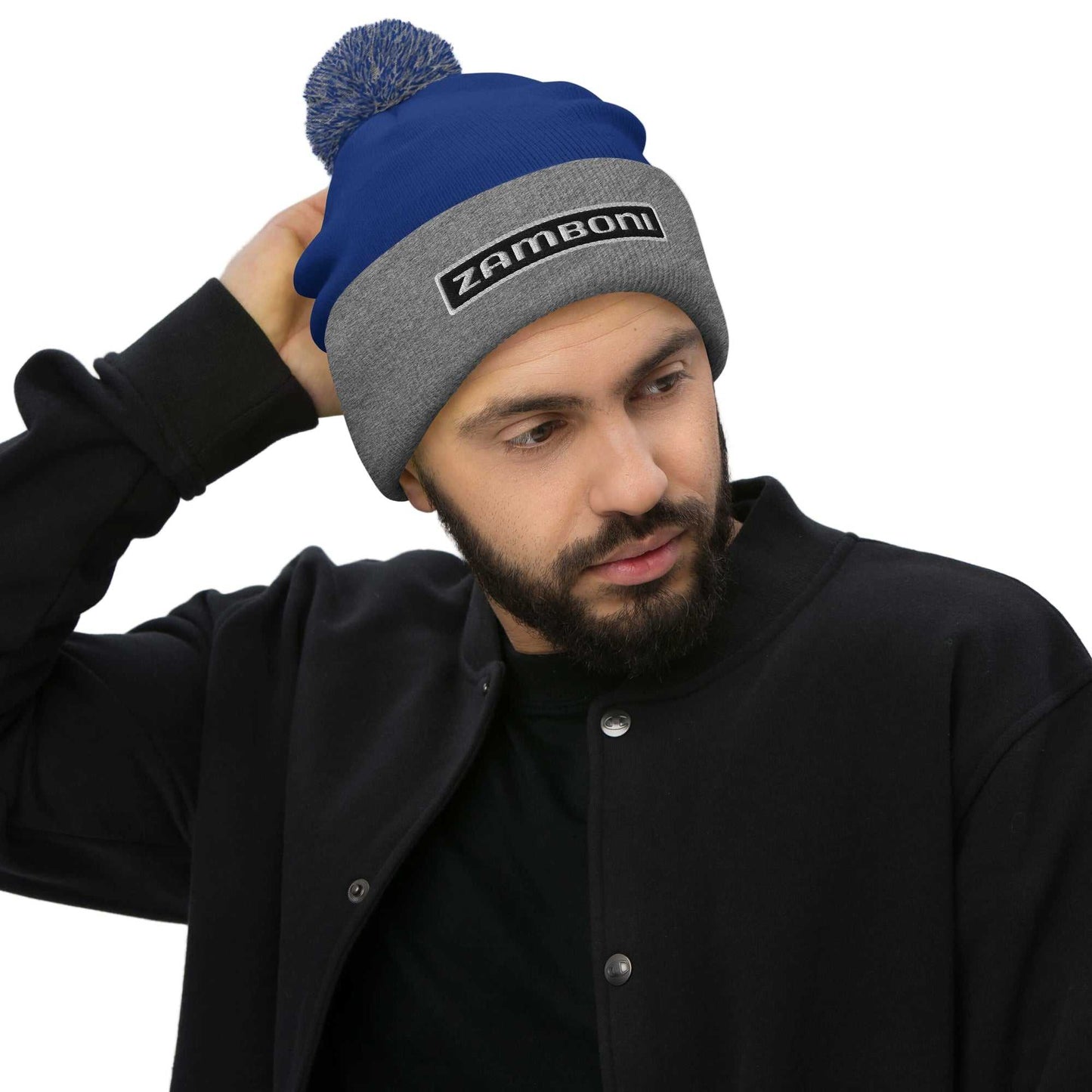Zamboni | Nameplate Pom-Pom Beanie