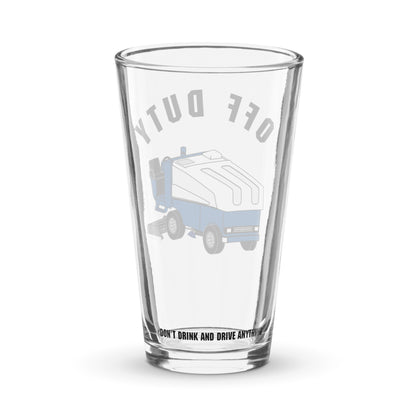 Off Duty Zamboni Machine Pint Glass