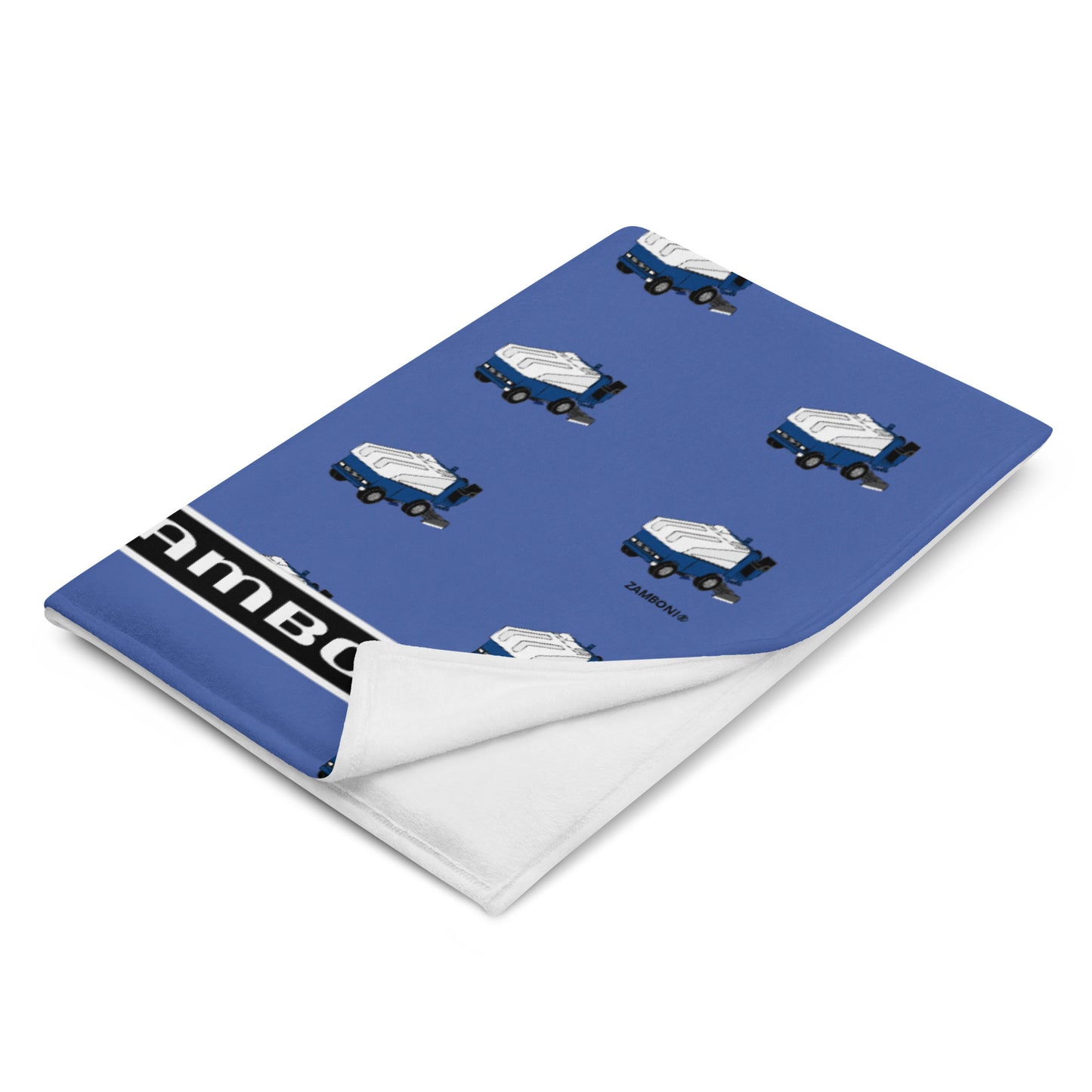 Zamboni Machine Pattern Throw Blanket