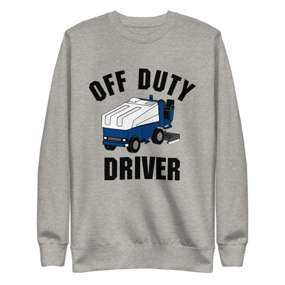 Off Duty Zamboni Machine Driver Crewneck