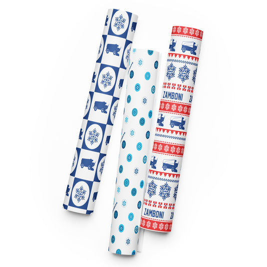 Zamboni Holiday Wrapping Sheets