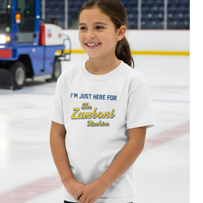 Zamboni | I'm Just Here For the Machine | Youth classic tee