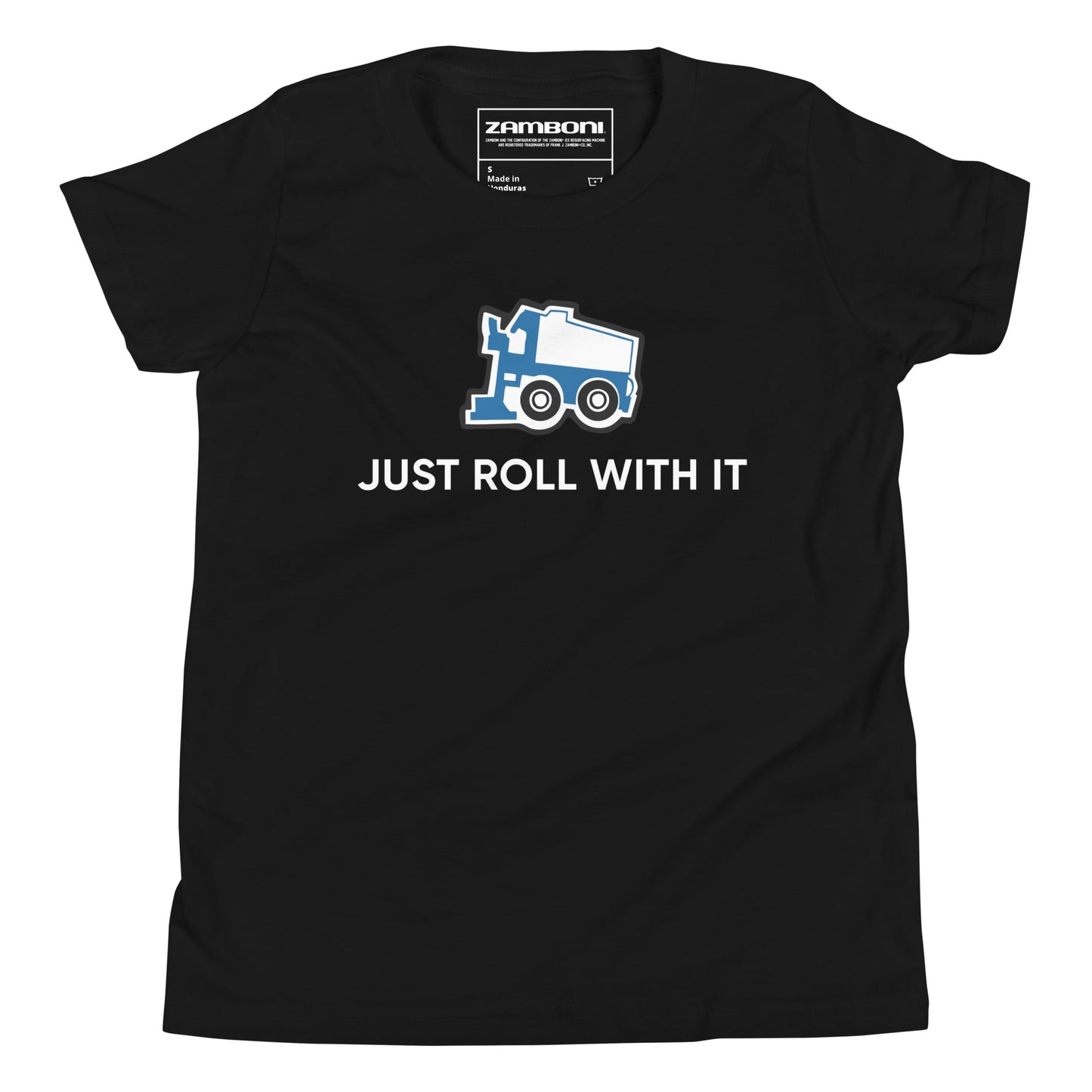 Just Roll With It Zamboni Machine Kids Tee